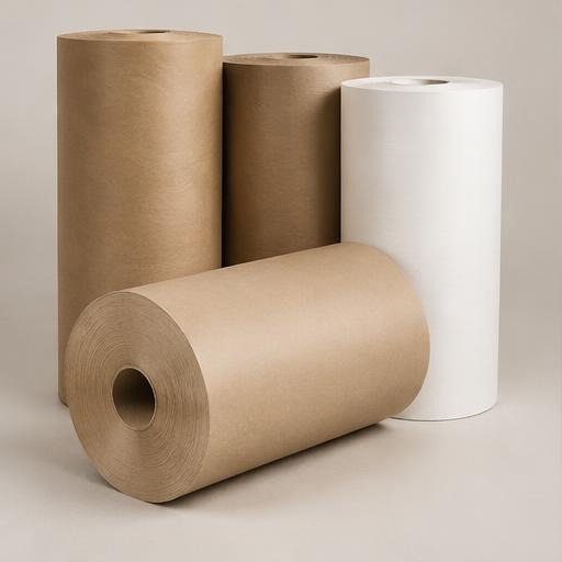 Kraft paper packaging rolls
